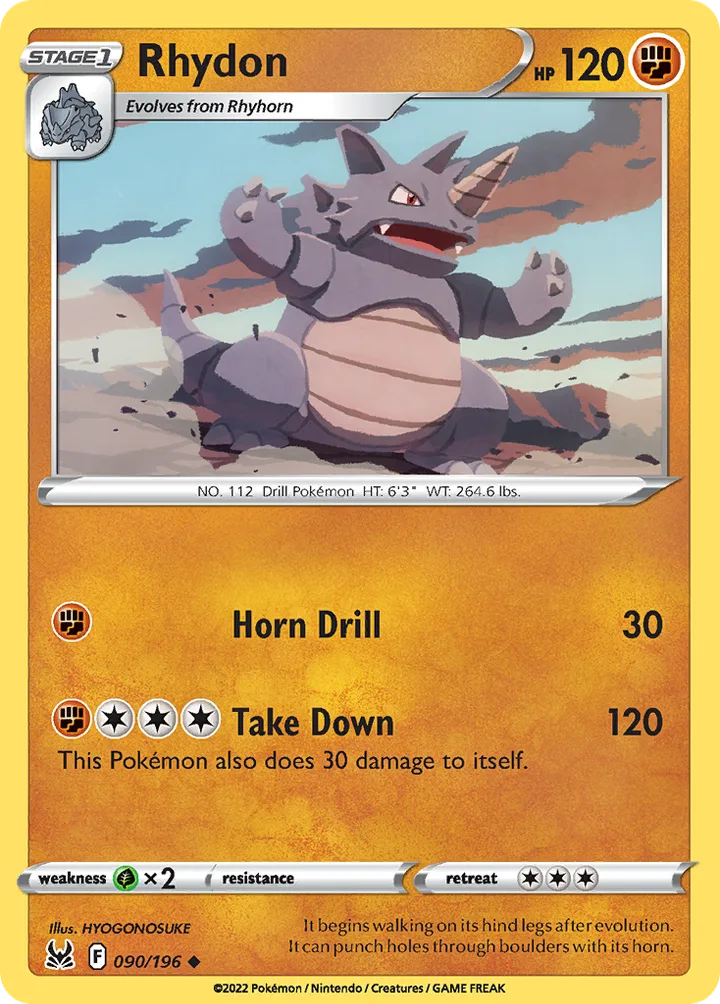 Rhydon, Lost Origin 090/196