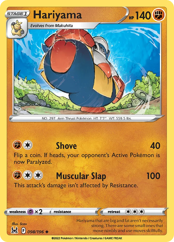 Hariyama, Lost Origin 098/196