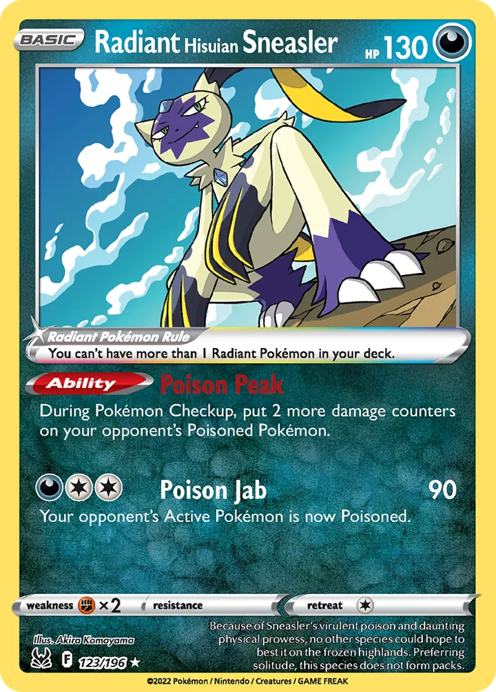 Radiant Hisuian Sneasler, Lost Origin 123/196