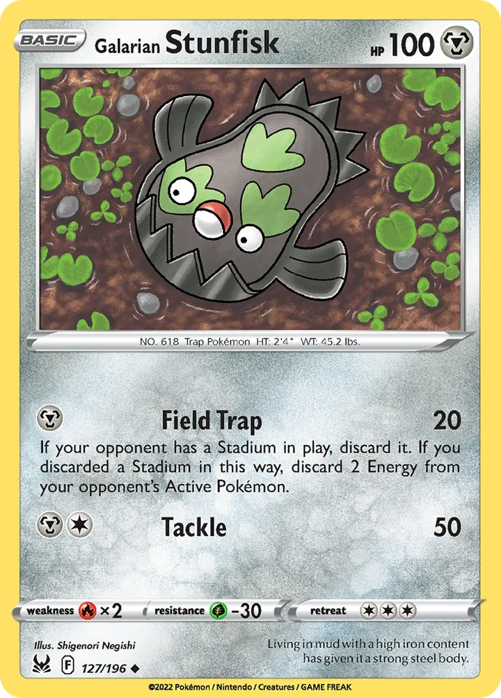 Galarian Stunfisk, Lost Origin 127/196