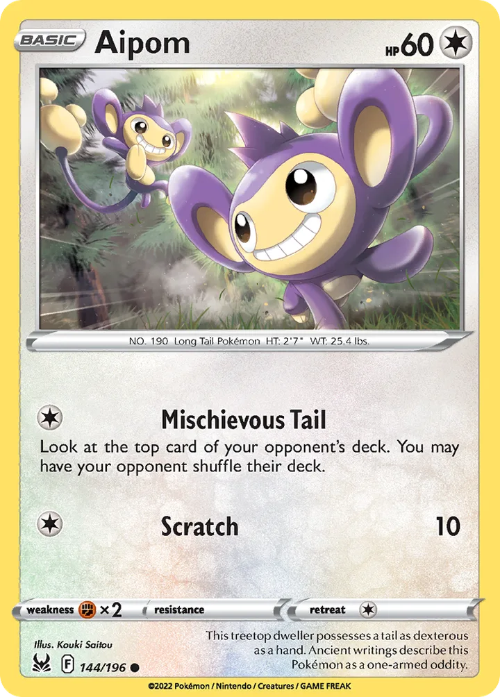 Aipom, Lost Origin 144/196