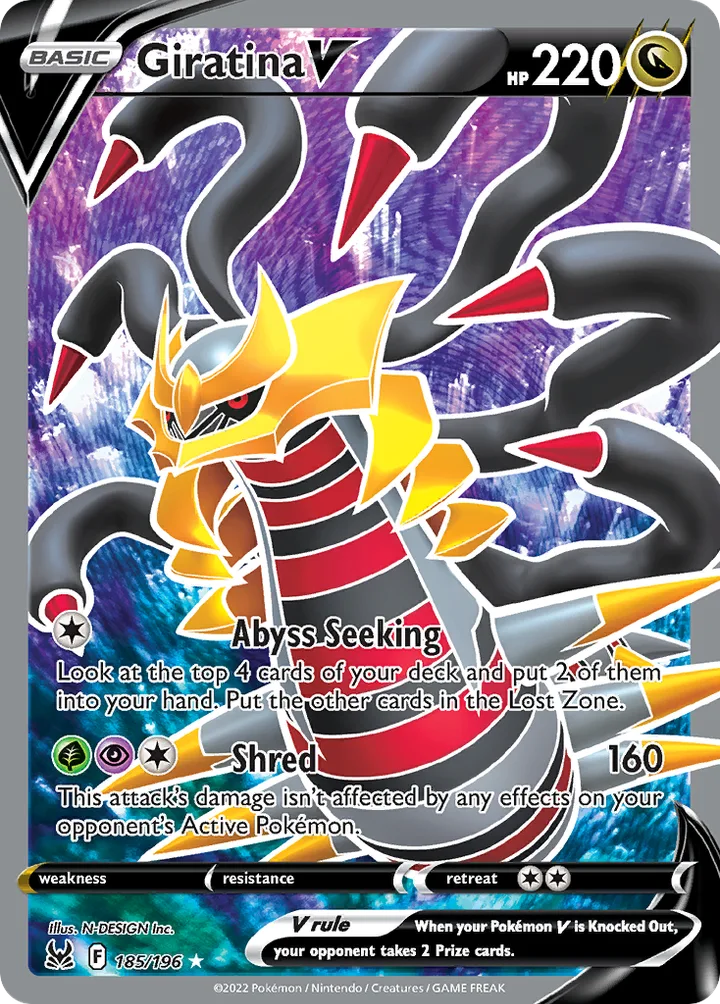 Giratina V, Lost Origin 185/196