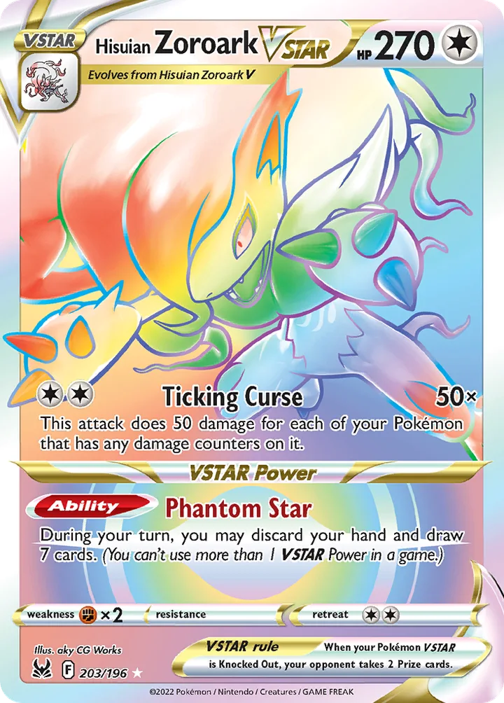Hisuian Zoroark VSTAR, Lost Origin 203/196