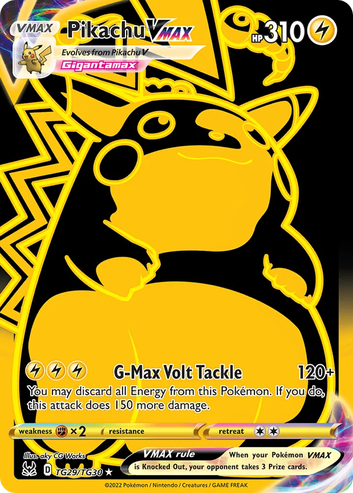Pikachu VMAX, Lost Origin TG29/TG30