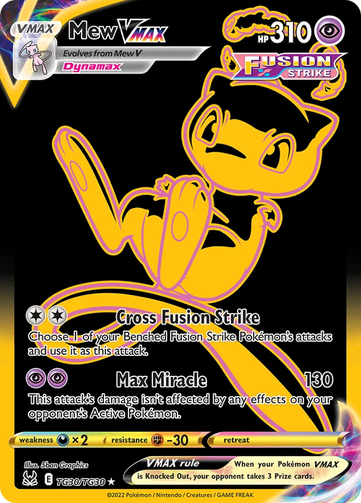 Mew VMAX, Lost Origin TG30/TG30