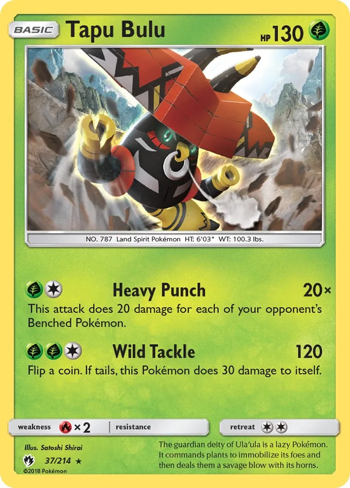 Tapu Bulu, Lost Thunder 37/214