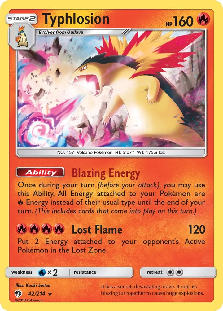 Typhlosion, Lost Thunder 42/214