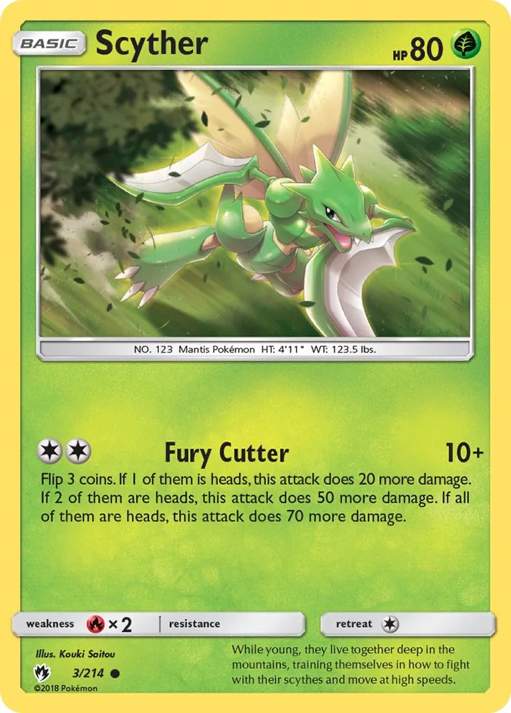 Scyther, Lost Thunder 3/214
