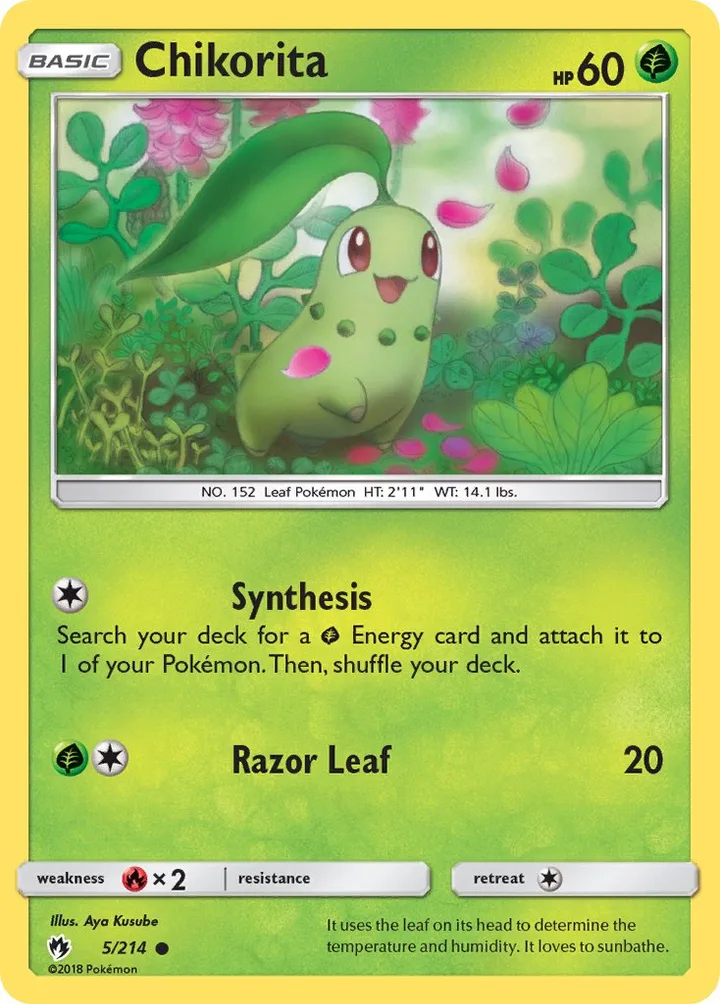 Chikorita, Lost Thunder 5/214