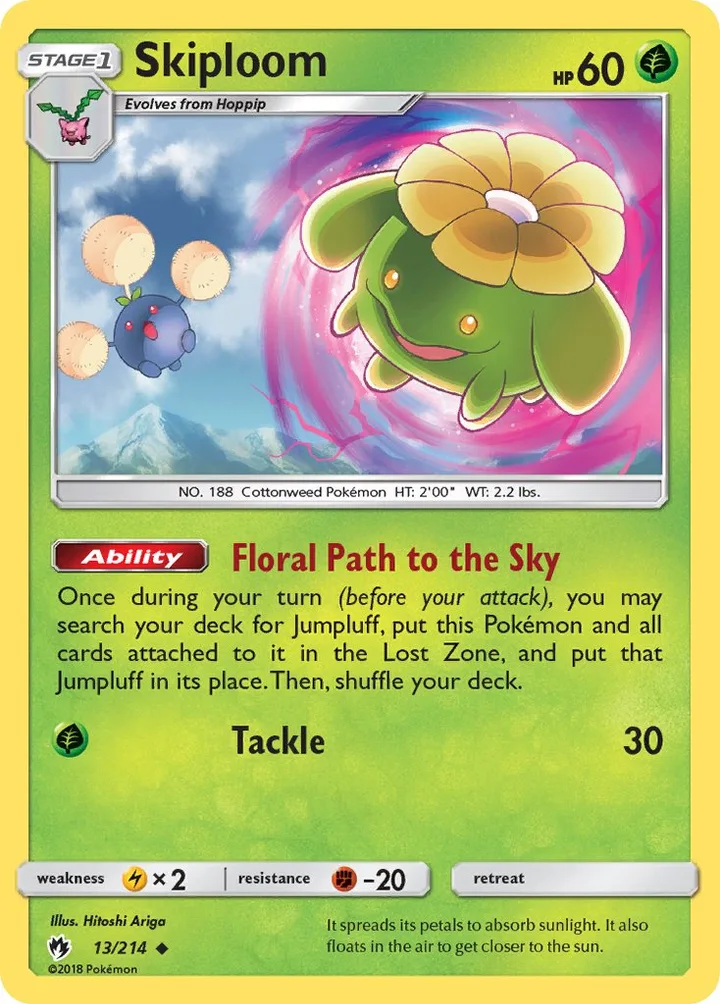 Skiploom, Lost Thunder 13/214