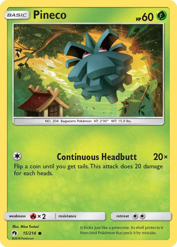 Pineco, Lost Thunder 15/214