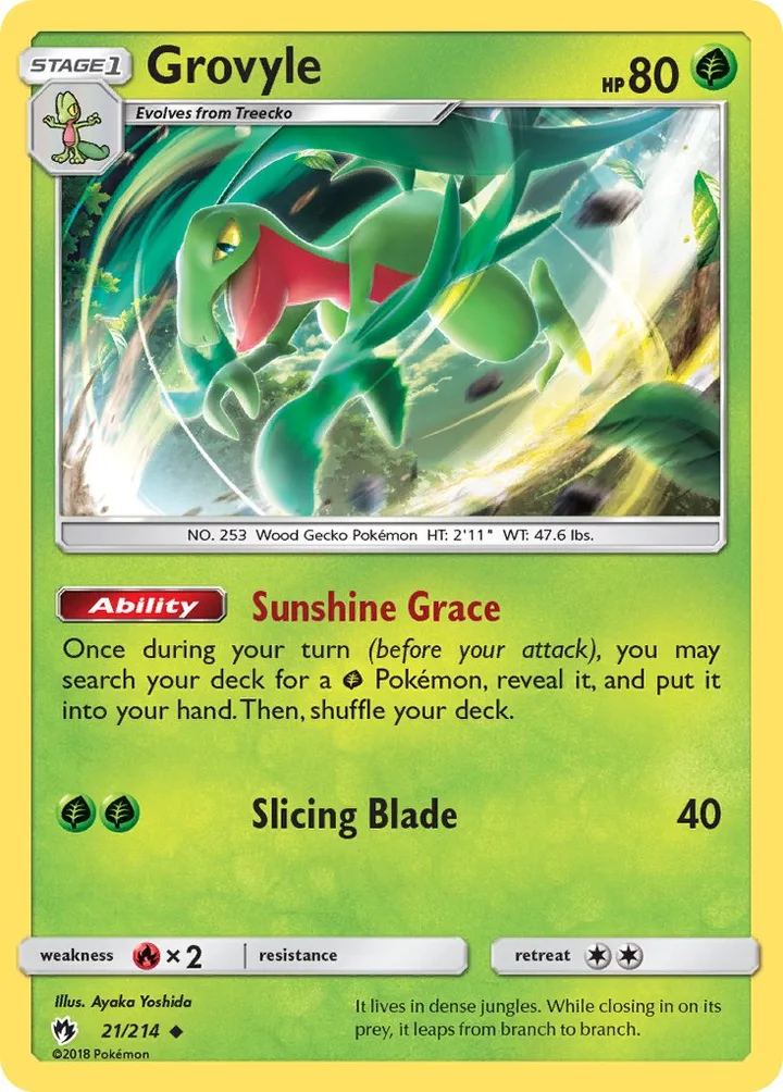 Grovyle, Lost Thunder 21/214
