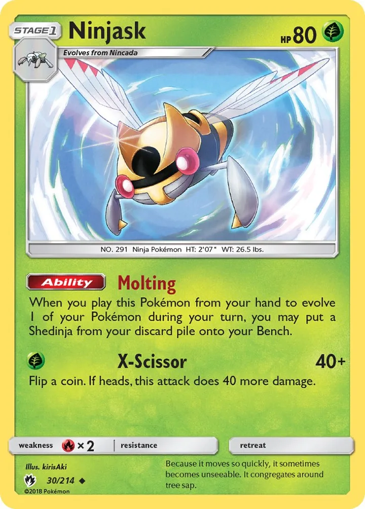 Ninjask, Lost Thunder 30/214