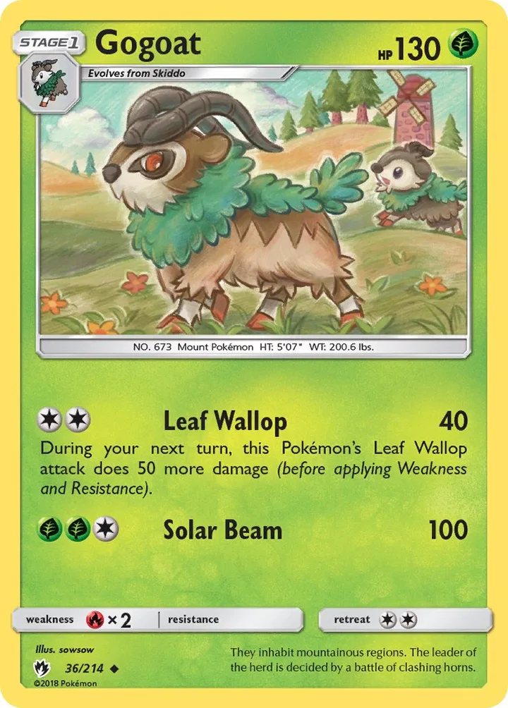 Gogoat, Lost Thunder 36/214