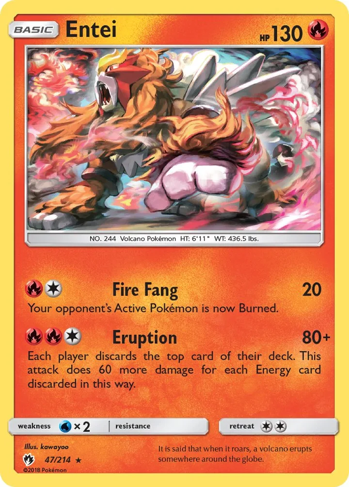 Entei, Lost Thunder 47/214