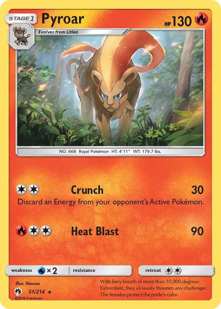 Pyroar, Lost Thunder 51/214