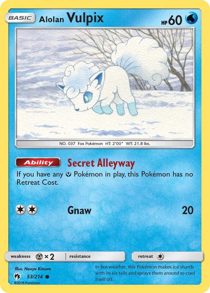 Alolan Vulpix, Lost Thunder 53/214