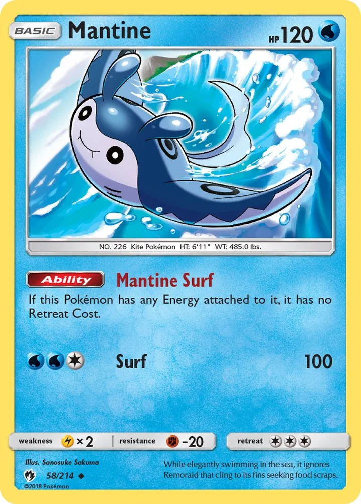 Mantine, Lost Thunder 58/214