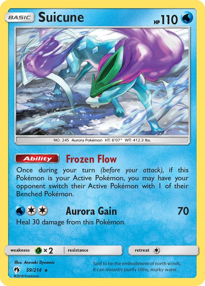 Suicune, Lost Thunder 59/214