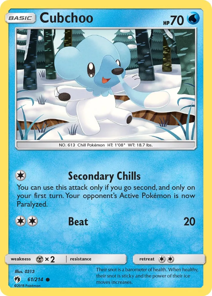Cubchoo, Lost Thunder 61/214