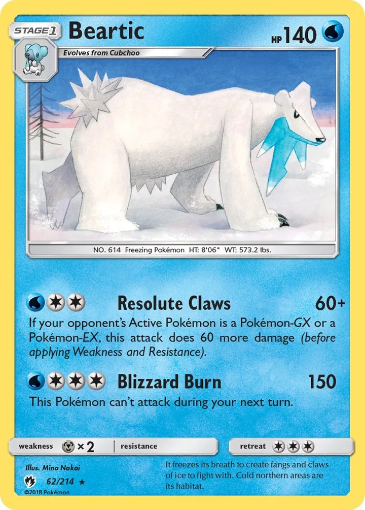 Beartic, Lost Thunder 62/214