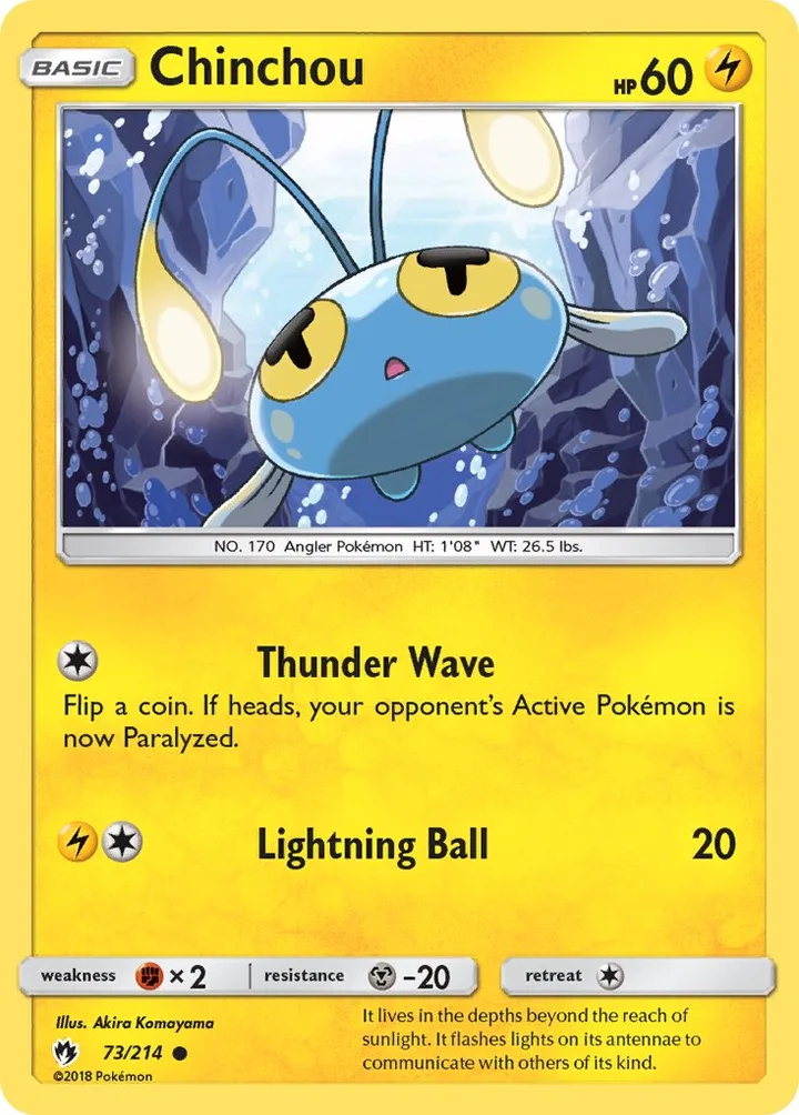 Chinchou, Lost Thunder 73/214