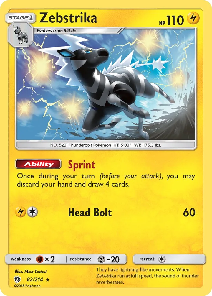 Zebstrika, Lost Thunder 82/214