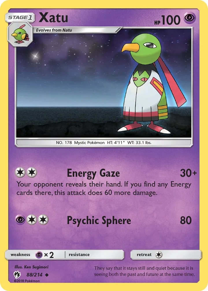 Xatu, Lost Thunder 88/214