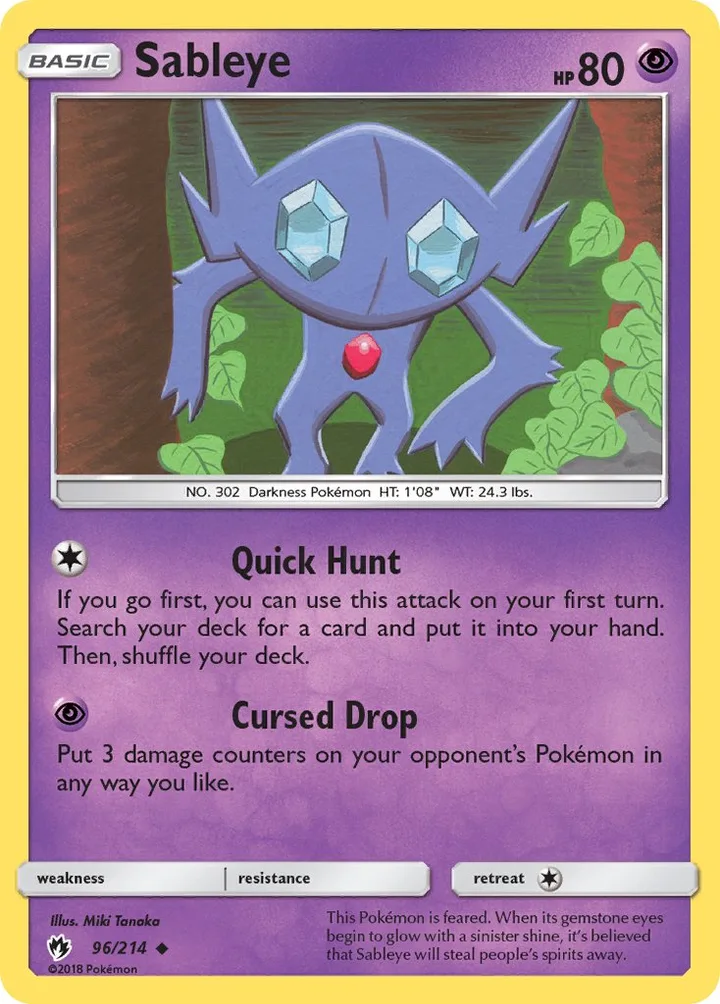 Sableye, Lost Thunder 96/214
