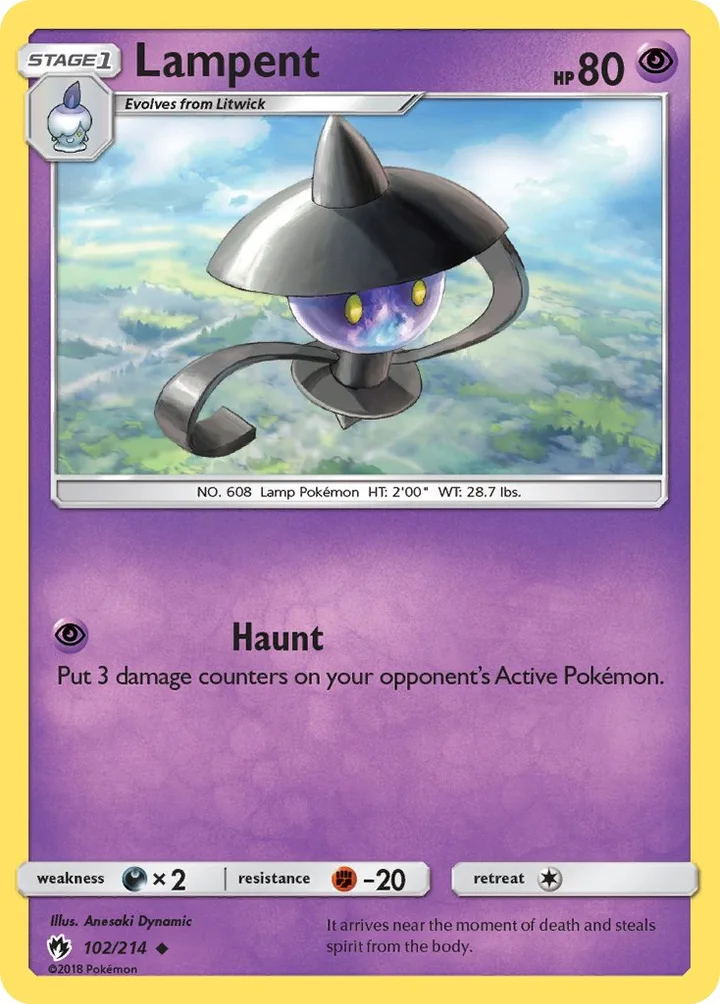 Lampent, Lost Thunder 102/214