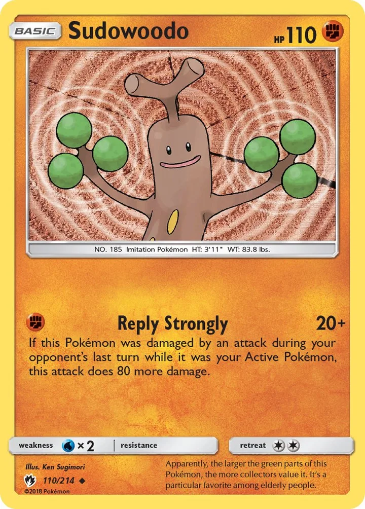 Sudowoodo, Lost Thunder 110/214