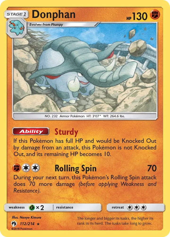 Donphan, Lost Thunder 112/214