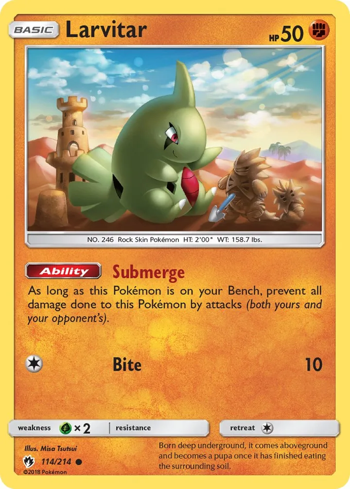 Larvitar, Lost Thunder 114/214