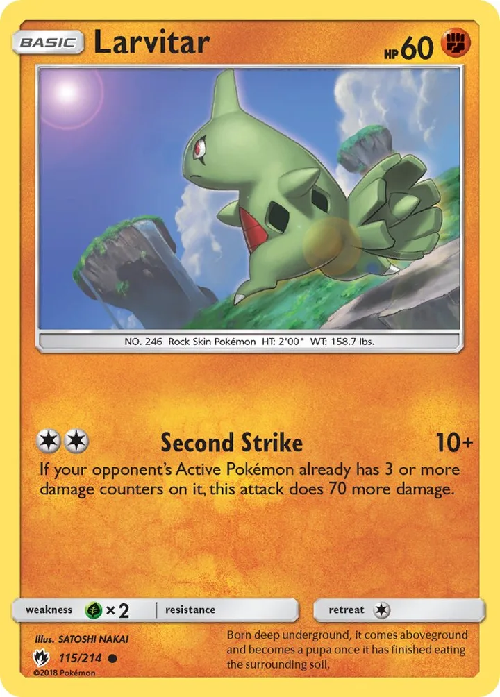 Larvitar, Lost Thunder 115/214