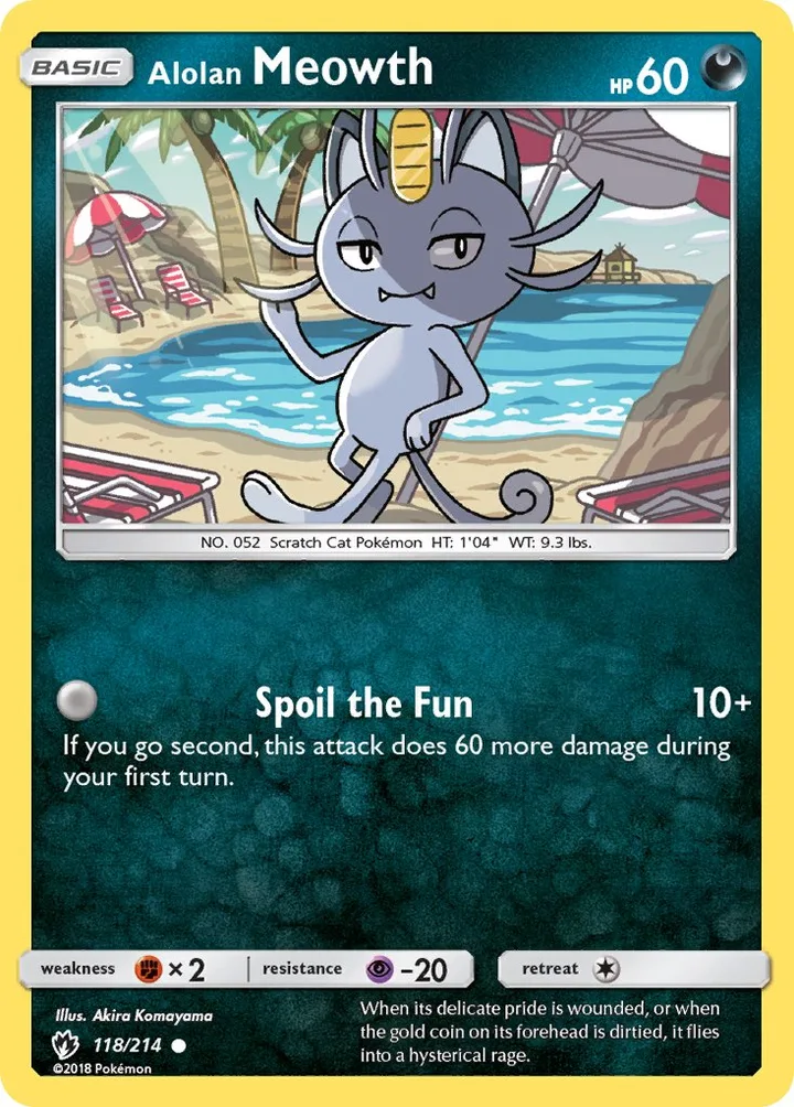 Alolan Meowth, Lost Thunder 118/214