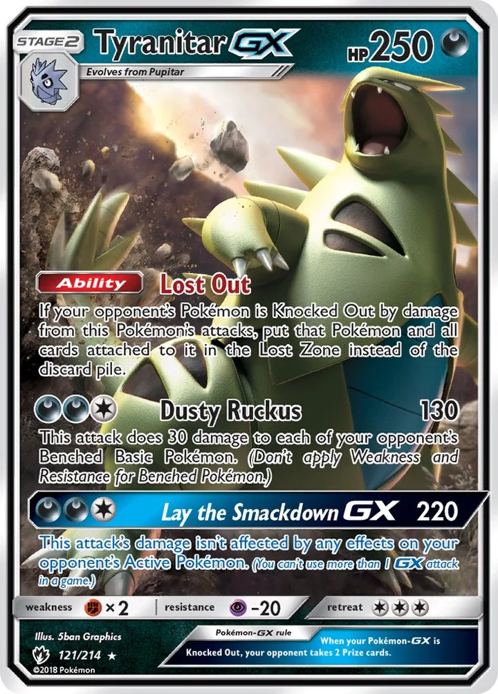 Tyranitar-GX, Lost Thunder 121/214