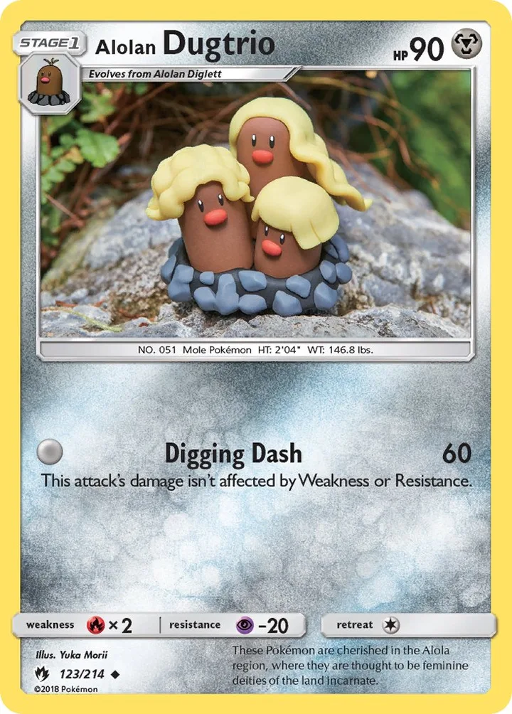 Alolan Dugtrio, Lost Thunder 123/214