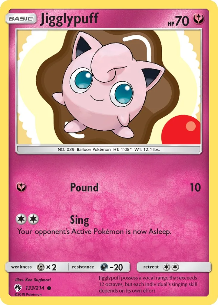 Jigglypuff, Lost Thunder 133/214