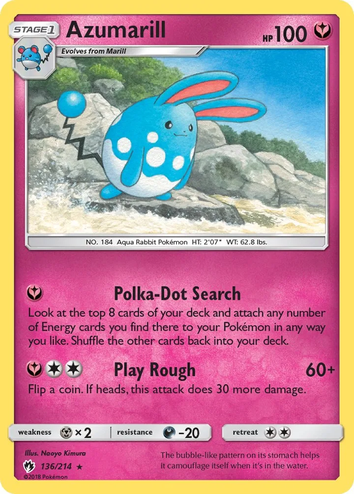 Azumarill, Lost Thunder 136/214