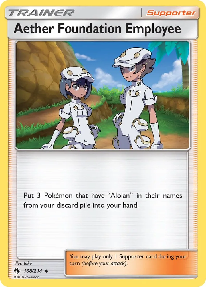 Aether Foundation Employee, Lost Thunder 168/214