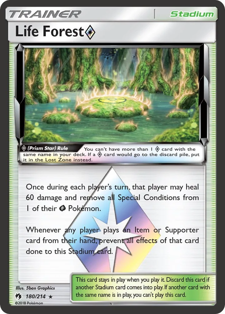 Life Forest Prism Star, Lost Thunder 180/214