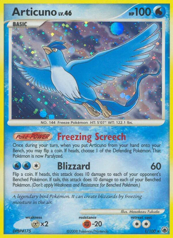 Articuno, Majestic Dawn 1/100