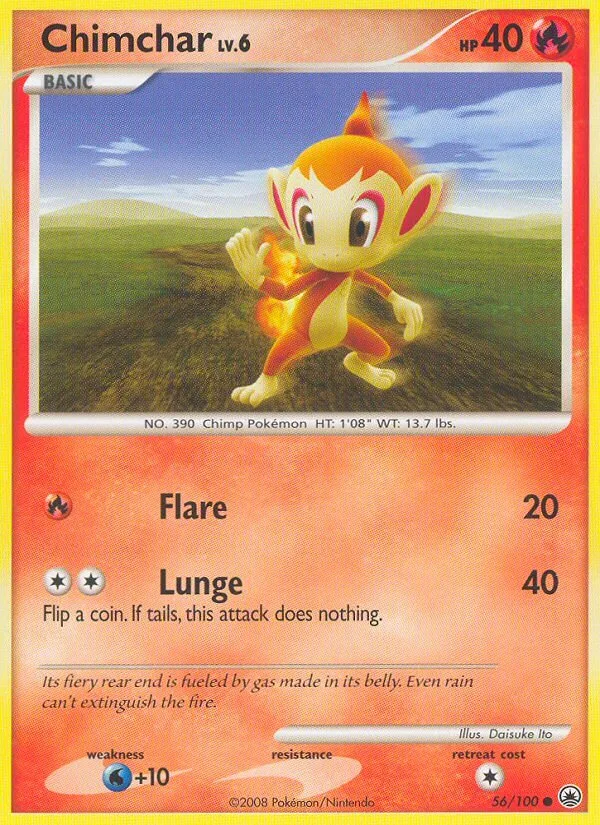 Chimchar, Majestic Dawn 56/100