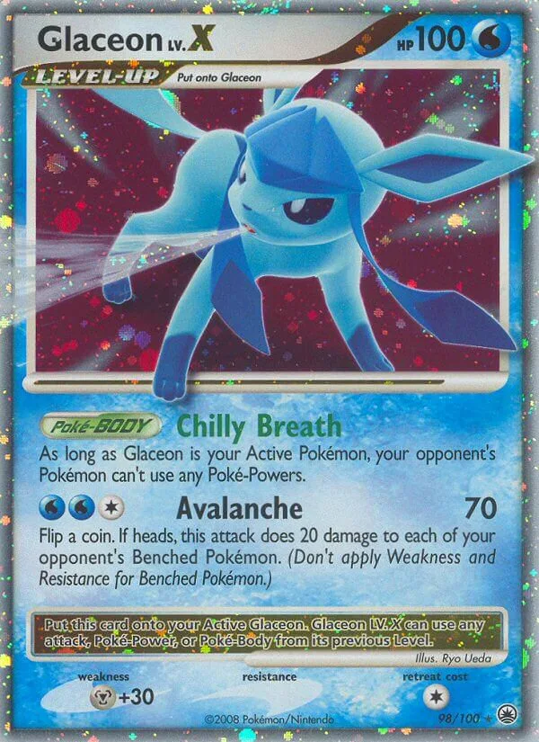 Glaceon LV.X, Majestic Dawn 98/100