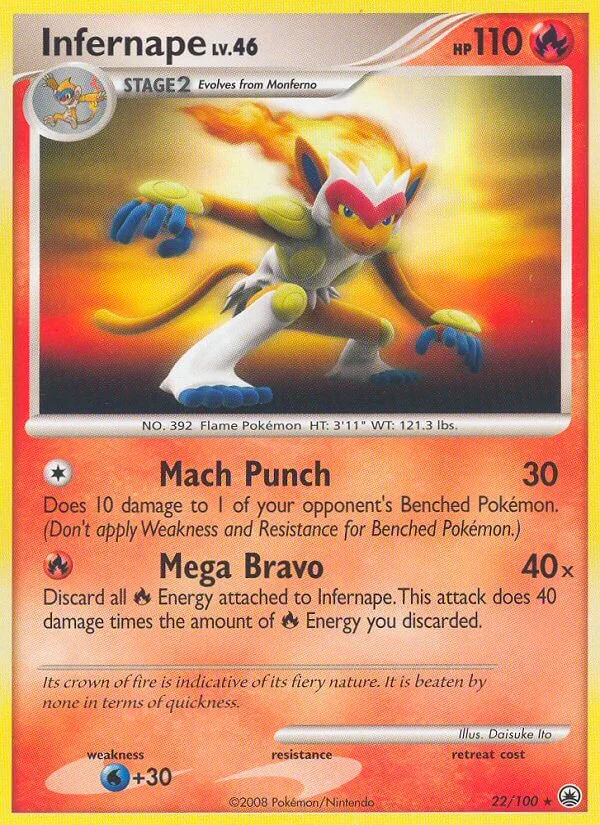 Infernape, Majestic Dawn 22/100