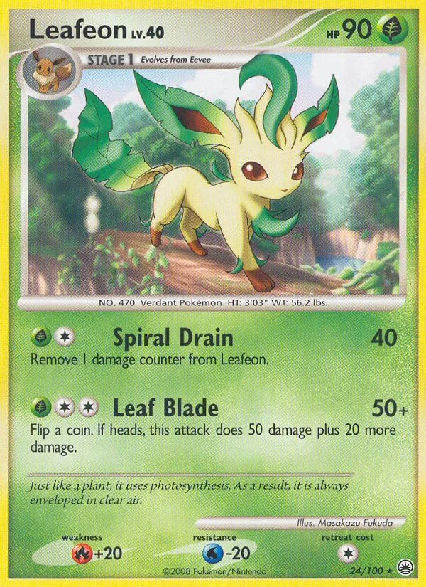 Leafeon, Majestic Dawn 24/100
