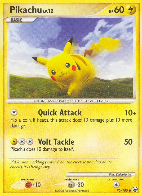 Pikachu, Majestic Dawn 70/100
