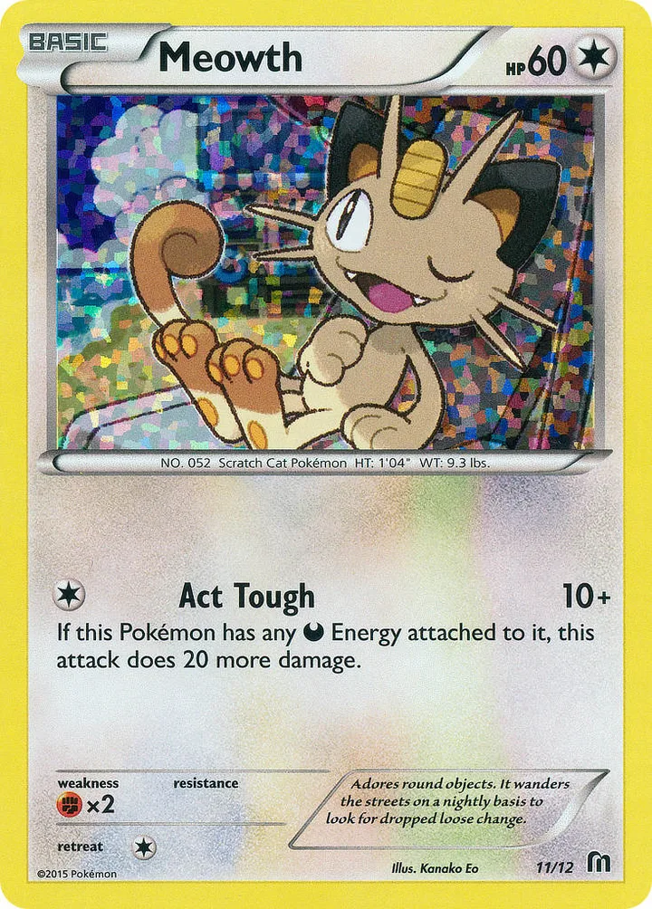 Meowth, McDonald's Collection 2016 11/12
