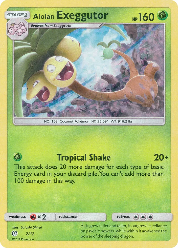 Alolan Exeggutor, McDonald's Collection 2019 2/12