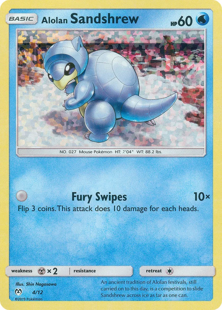 Alolan Sandshrew, McDonald's Collection 2019 4/12